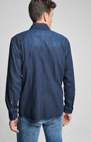 Denim-Hemd Henrik in Dunkelblau