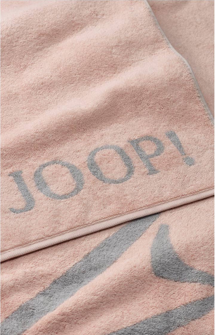 Ręcznik kąpielowy w kolorze różowym/jasnoszarym