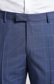 Baukasten-Hose Brad in Blau gemustert