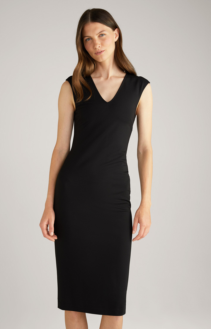 Shift Dress with Stretch in Black