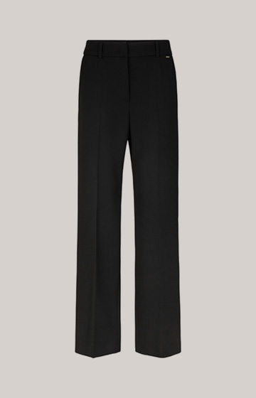 Spodnie z diagonalu w kolorze czarnym