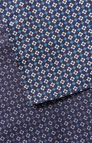 Einstecktuch in Dunkelblau gemustert