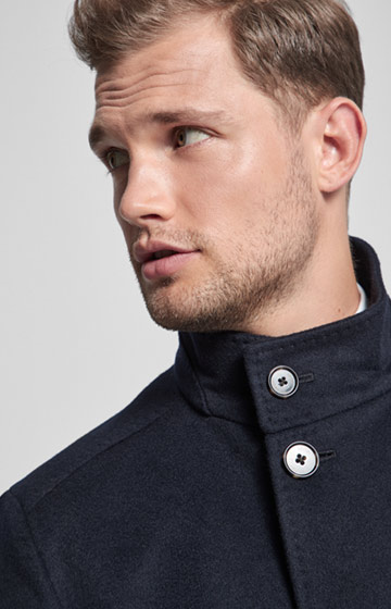 Mantel Maron in Dunkelblau