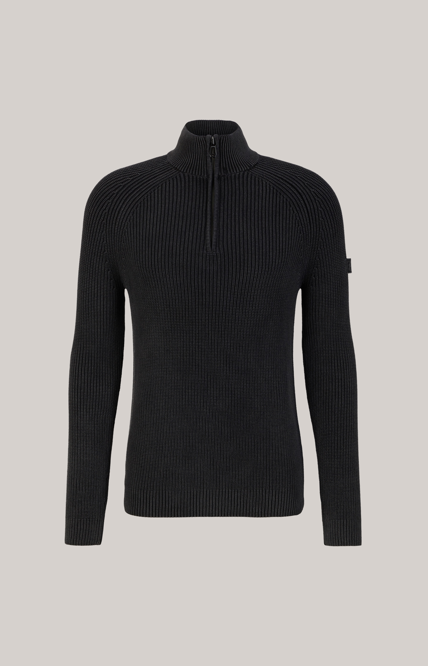 Henricus Cotton Jumper in Black/Grey JOOP! Online in Shop - the