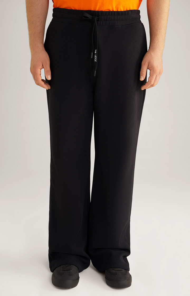 Bawełniane spodnie dresowe unisex w kolorze czarnym