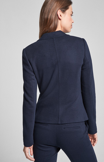 Jersey-Blazer Jain in Navy
