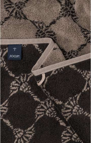 Gästetuch JOOP! CLASSIC CORNFLOWER in Mocca, 30 x 50 cm