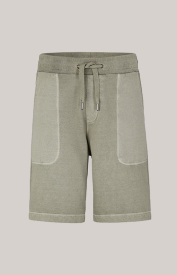 Baumwoll-Sweat-Shorts Senan in Grün