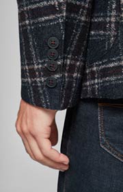 Sakko Helican in Navy kariert