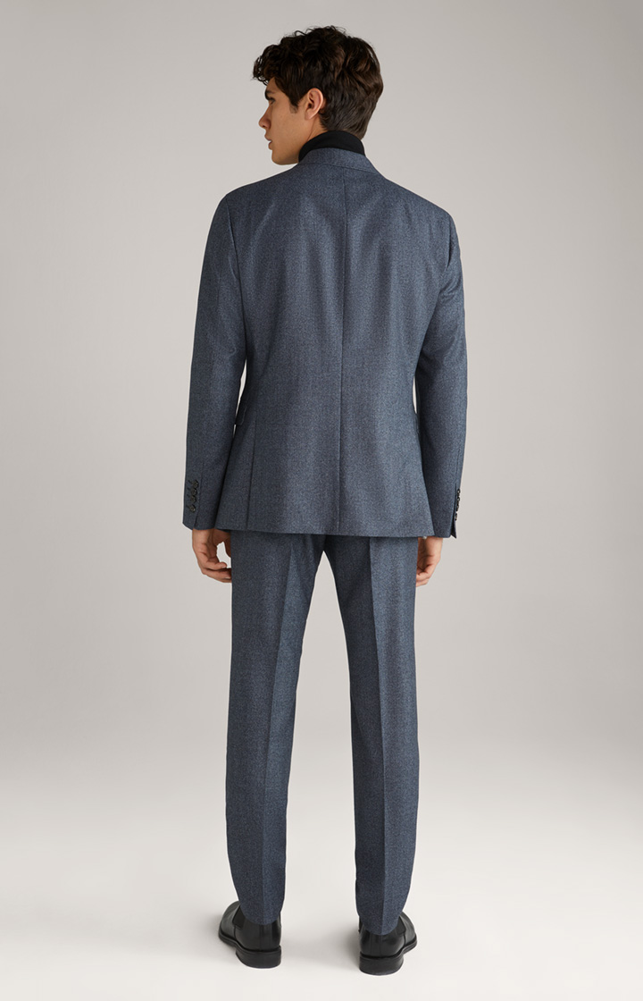 Haspar-Bloom Virgin Wool Suit in Blue