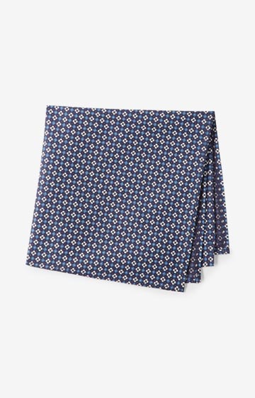 Einstecktuch in Dunkelblau gemustert