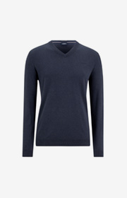 Pullover Leas in Dunkelblau meliert