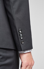 Anzug Herby-Blayr in Mittelgrau gemustert