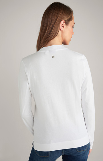 Organic Cotton Long Sleeve Top in White