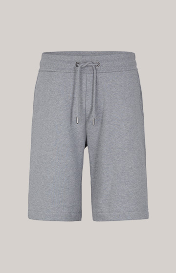 Baumwoll-Sweat-Shorts Santo in Grau meliert