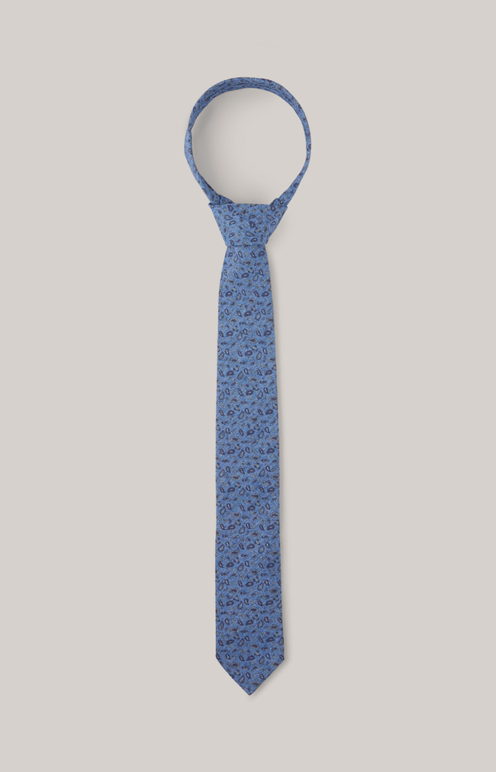 Krawatte in Blau/Dunkelblau gemustert