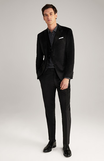 Hawker-Blayr Velvet Modular Suit in Black