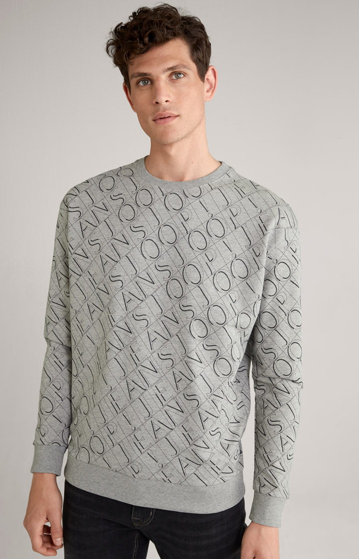 Sweatshirt in Silver Flecked