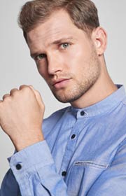 Hemd Habakuk in Denim Blau