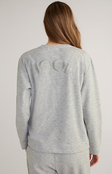 Sweatshirt in Grey Flecked