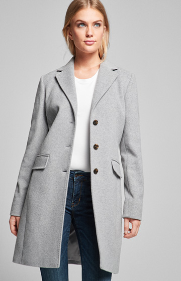 Mantel Charlie in Hellgrau