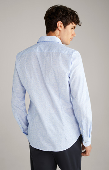 Pai Shirt in a Pastel Blue Pattern