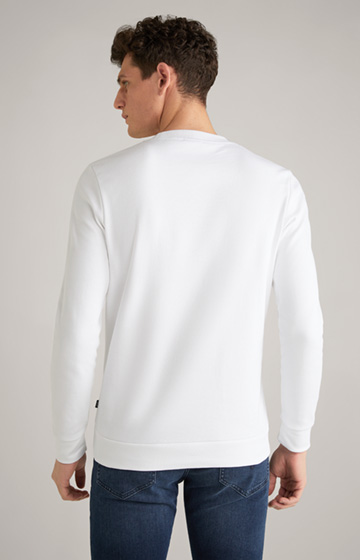 Sweatshirt Alfred in Weiß