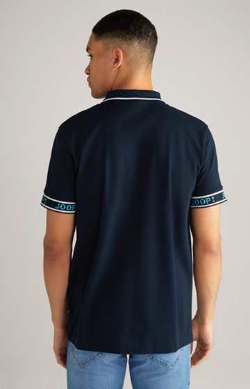 Paisano cotton polo shirt in dark blue