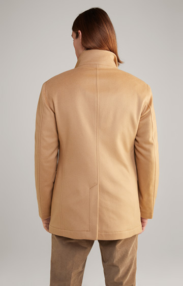 Gary Wool-Cashmere Blend Jacket in Light Brown