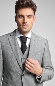 Sakko Halo in Grau meliert