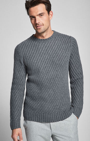 Pullover Nereos in Grau melange