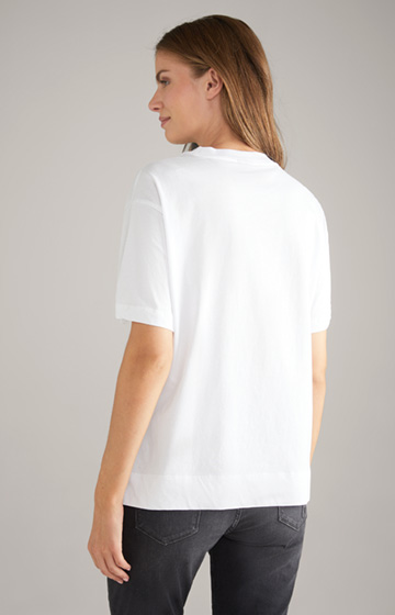 T-shirt bawełniany w kolorze białym