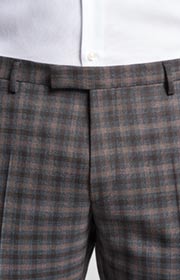 Baukasten Hose Blayr in Braun/Grau kariert 