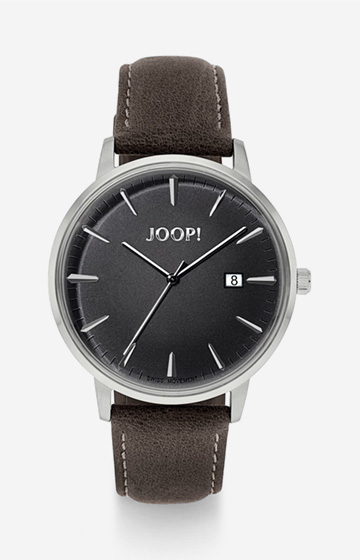 Herrenuhr in Braun/Grau