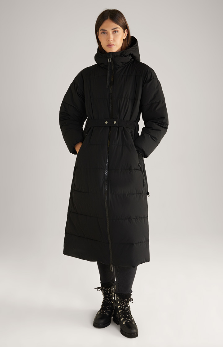 Quilted Coat in Black