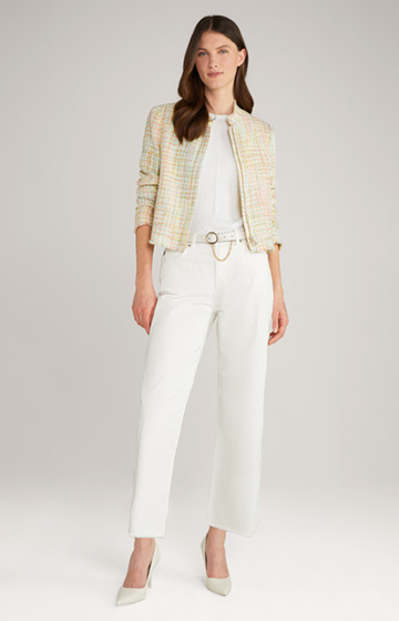Culotte-Jeans in Offwhite