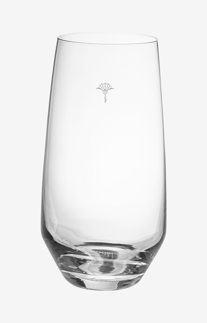 Single Cornflower long drink glass - set of 2