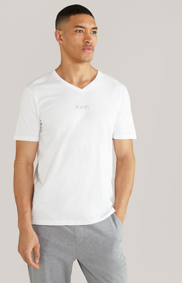 2er-Pack Fine Cotton T-Shirts in Weiß