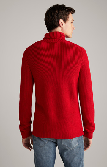 Orlin Turtleneck Sweater in Red