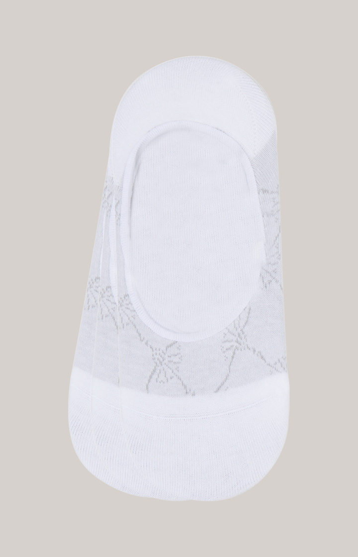 Trzypak skarpet IN-SHOE ze wzorem chabrów w kolorze białym