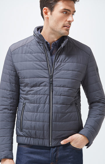 Stepp-Blouson Arex in Grau