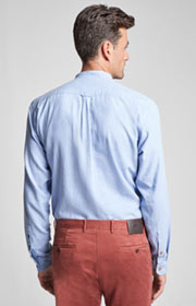 Flanell-Hemd Habakuk in Hellblau