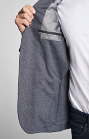 Sakko Heathrow in Blau meliert 