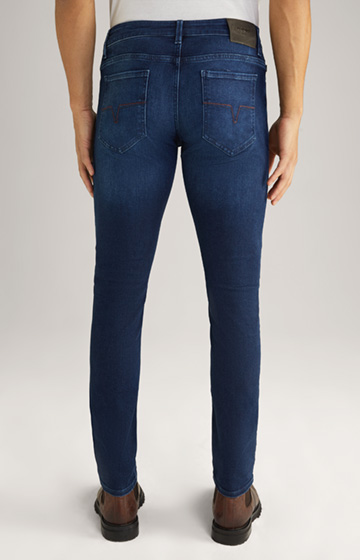 Stephen Velvet Touch Jeans in Dark Blue Washed Look