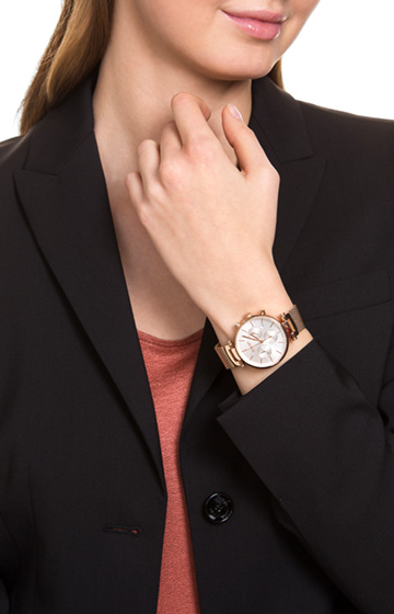 Damenuhr in Roségold