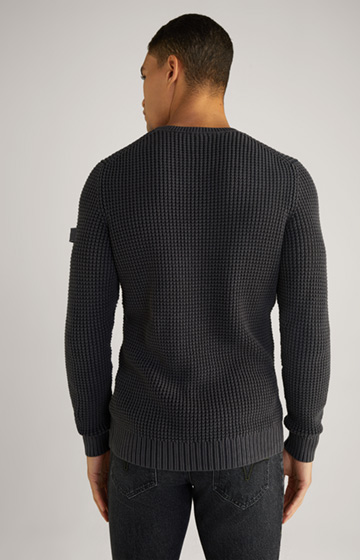Hadriano Knitted Jumper in Blue