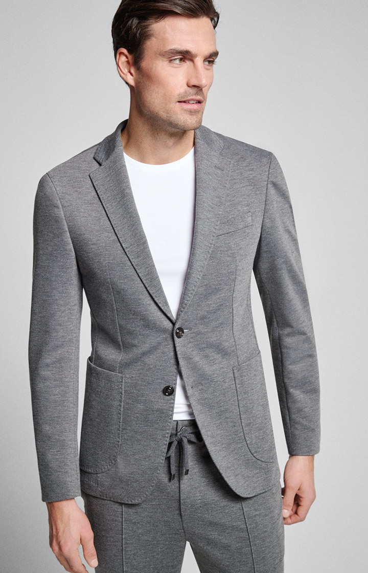 Sakko Hoverest in Mittelgrau meliert