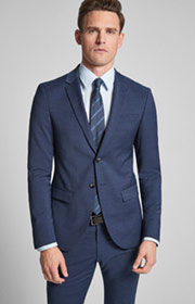 Baukasten-Sakko Damon in Blau meliert