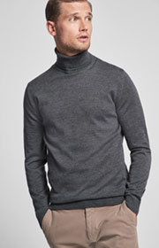 Rollkragenpullover Donte in Anthrazit