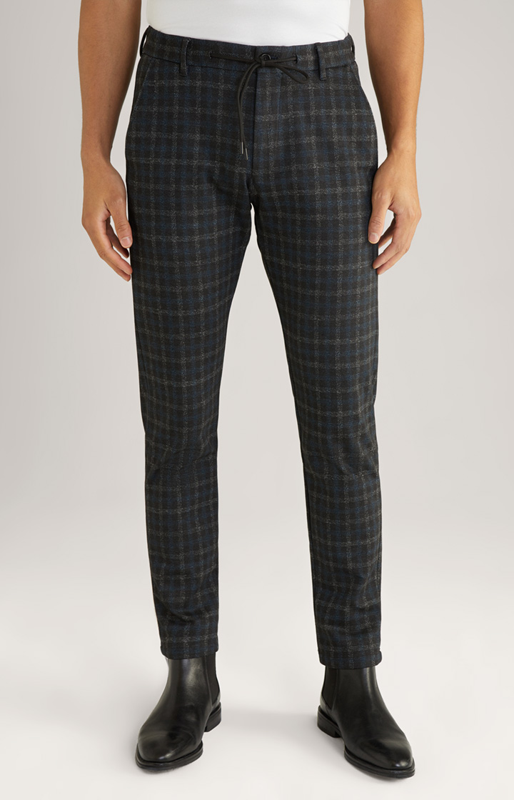 Maxton Trousers in Black/Green Check